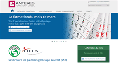Desktop Screenshot of anteres.fr