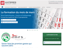 Tablet Screenshot of anteres.fr